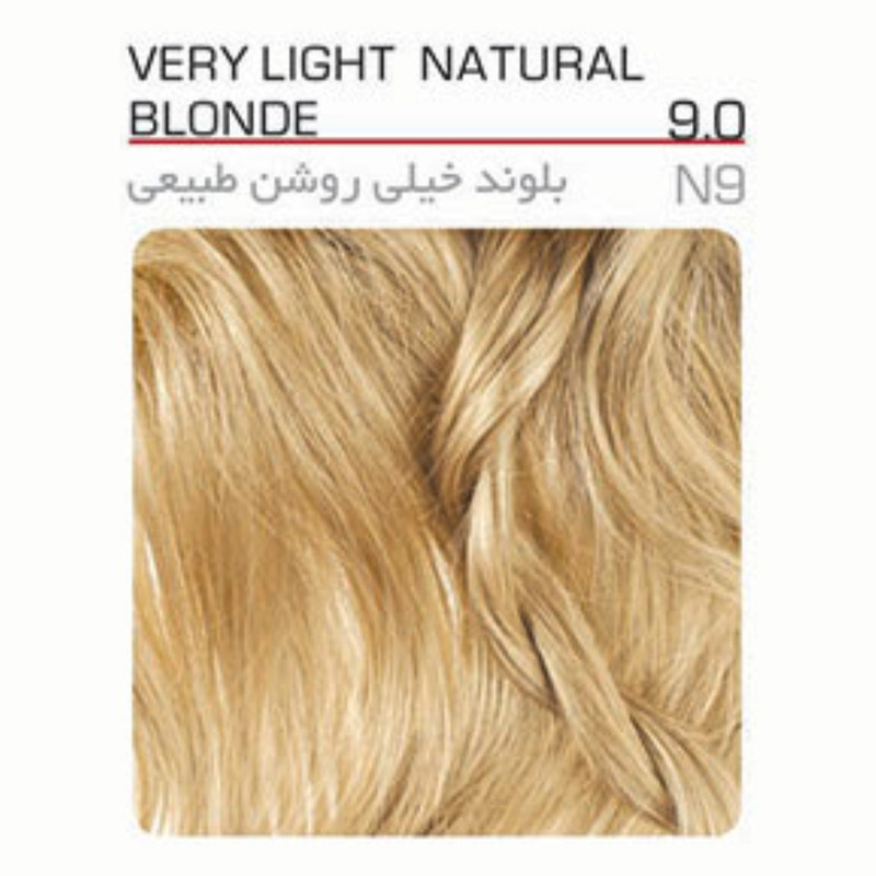 رنگ مو آرکانوم شماره N9 9/0 حجم 100 میلی لیتر رنگ بلوند خیلی روشن طبیعی رنگ مو آرکانوم شماره N9 9/0 حجم 100 میلی لیتر رنگ بلوند خیلی روشن طبیعی