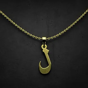 گردنبند طلا 18 عیار زنانه مدوپد مدل حرف ل کد I2-1-1827