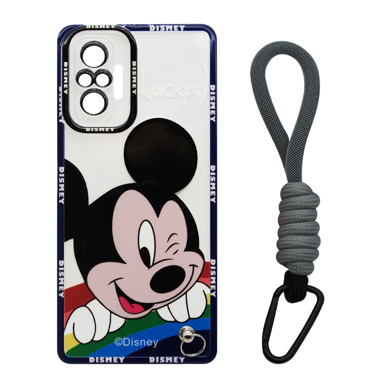 کاور مدل Mickey Mouse مناسب برای گوشی موبایل شیائومی Redmi Note 10 Pro 4G / Note 10 Pro Max به همراه بند آویز