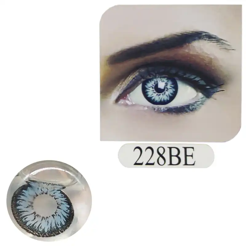 لنز چشم کریستریو مدل BE228 رنگ آبی دور مشکی