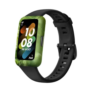 MAHOOT Green_Crystal_Marble Cover Sticker for Huawei Band 7 Smartwatch