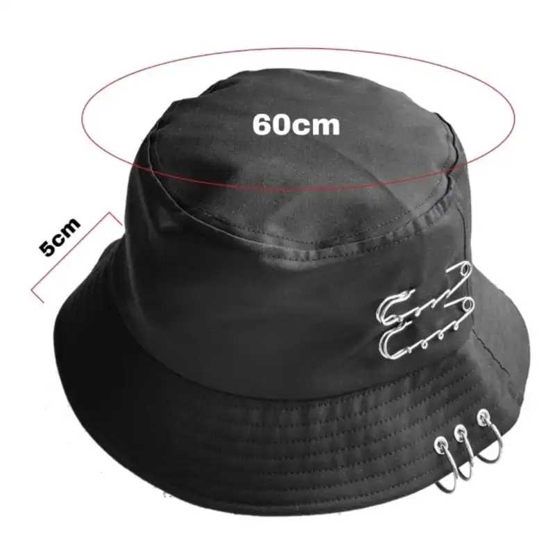 کلاه باکت مدل سنجاق دار و پیرسینگ