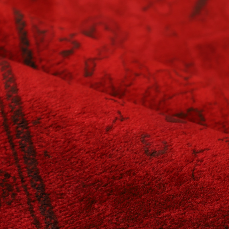 فرش دستباف رنگ شده شش متری مدل وینتج کد 4101210