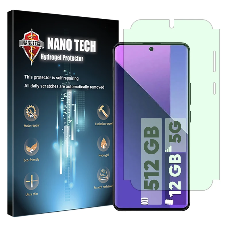 محافظ صفحه نمایش گرین لایت نانو تک مدل Eye Care مناسب برای گوشی موبایل شیائومی Redmi Note 13 Pro Plus