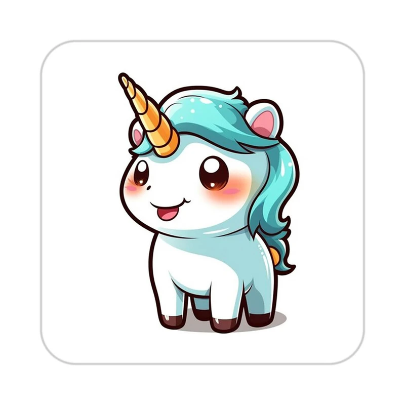 زیر لیوانی کاکتی طرح اسب تک شاخ و یونیکورن مدل mp33140