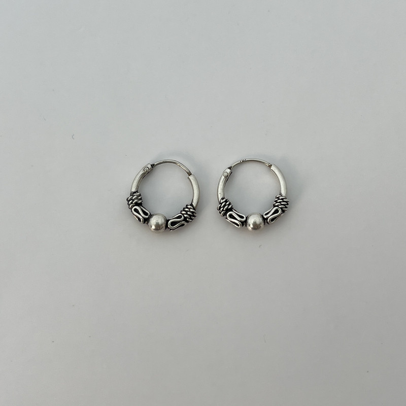 گوشواره حلقهای نقره زنانه مدل Ci 3415 گوشواره حلقهای نقره زنانه مدل Ci 3415