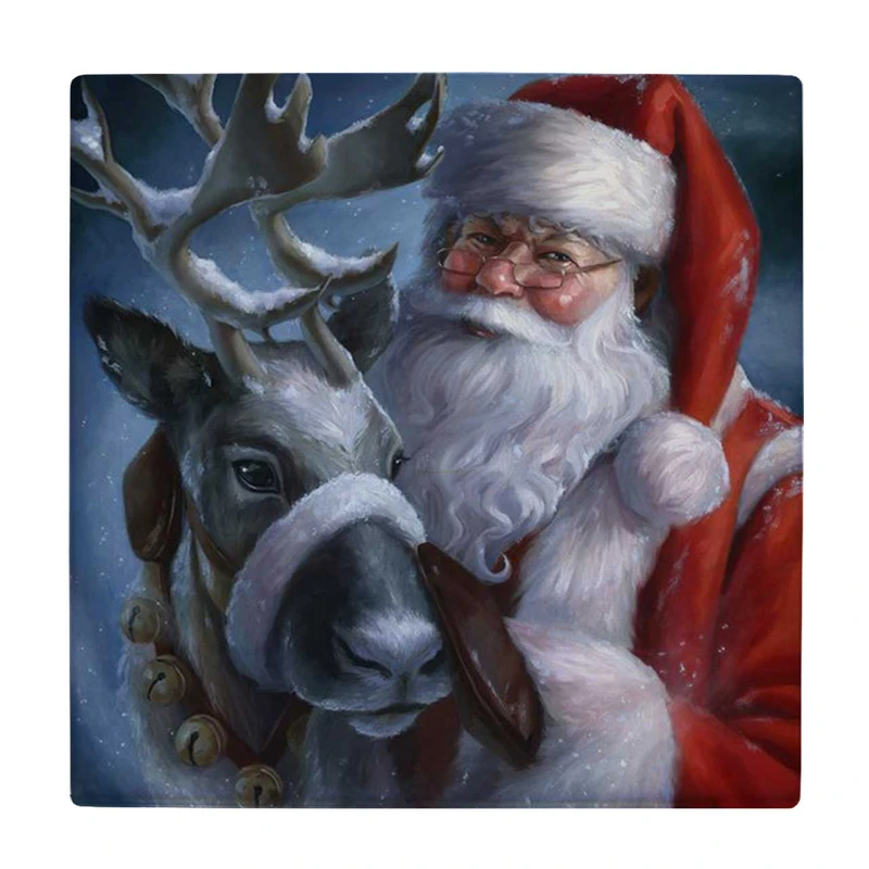 زیر لیوانی طرح بابانوئل و گوزن قطبی کد    4016484_2335