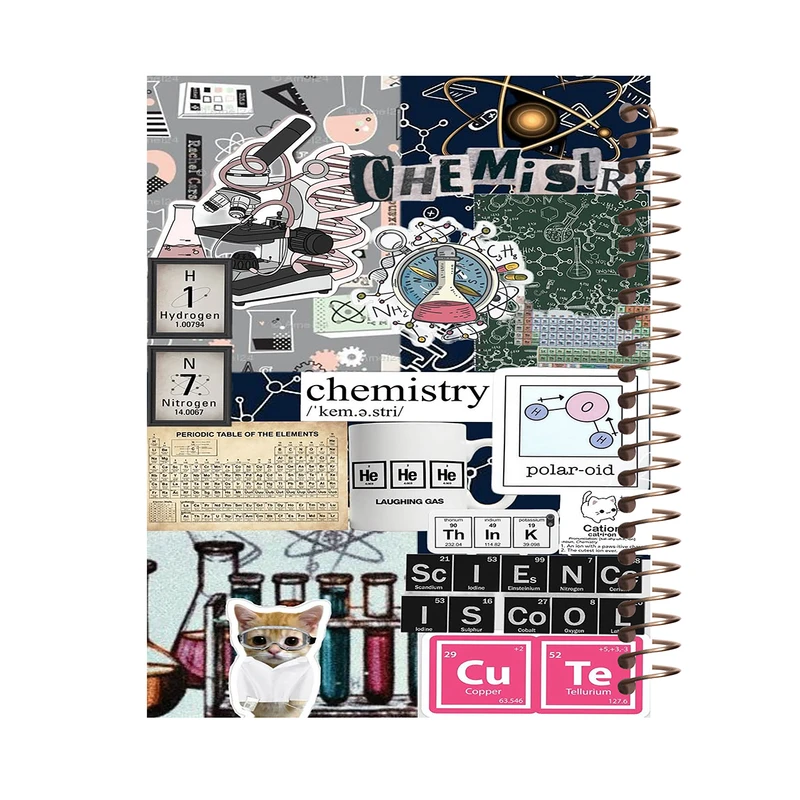 دفتر مشق 100 برگ طرح شیمی کد H484