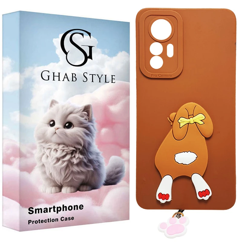 کاور قاب استایل مدل bear مناسب برای گوشی موبایل شیائومی Mi 12T Pro / Mi 12T به همراه بندآویز