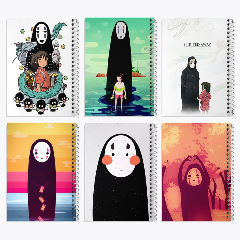 دفتر مشق 100 برگ خندالو طرح انیمه شهر اشباح کد 619 مجموعه 6 عددی