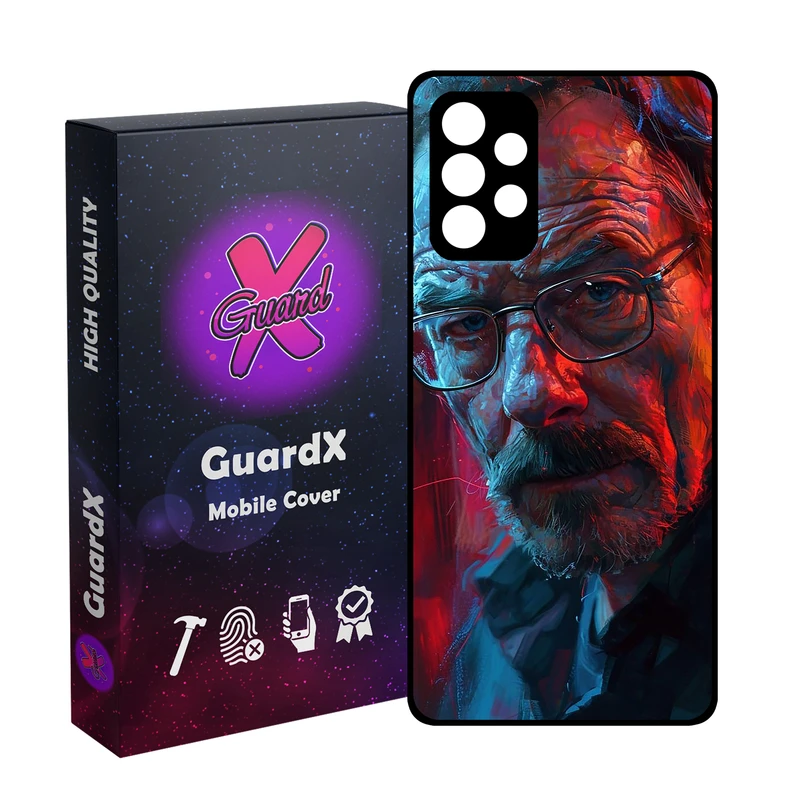کاور گارد ایکس طرح والتر وایت مدل Glass10755 مناسب برای گوشی موبایل سامسونگ Galaxy A32 4G