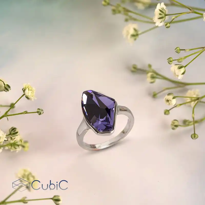 انگشتر زنانه کوبیک مدل QR-401049