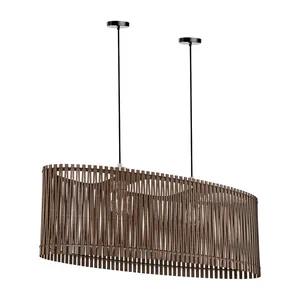 لوستر مدل چراغ آویز چوبی کد L29