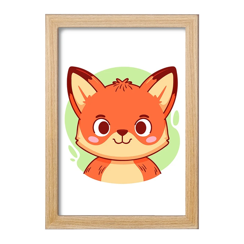 تابلو خندالو مدل روباه حیوانات بامزه کد 37139