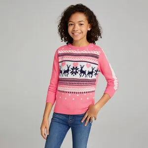 پلیور دخترانه پیپرتس مدل گوزن کریسمس