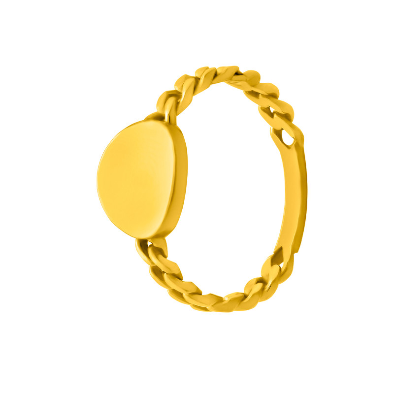 انگشتر طلا 18 عیار زنانه اقلیمه مدل AT1977 سایز 53