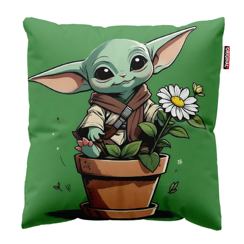 کوسن پاد آفرین مدل بیبی یودا کیوت بامزه کد 143 سایز 30*30 سانتی متر