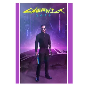 پوستر طرح گیم سایبرپانک Cyberpunk 2077