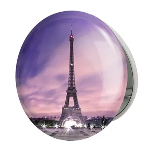 آینه جیبی خندالو طرح برج ایفل مدل تاشو کد 20757 