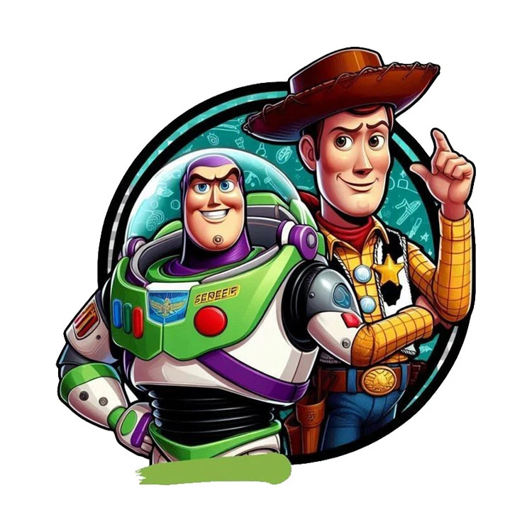 استیکر پارچه و لباس پاد آفرین مدل اسباب بازی ها کد 49