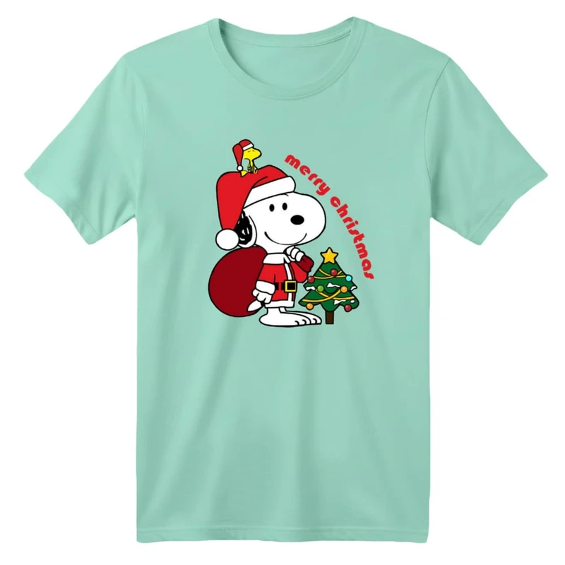 تی شرت آستین کوتاه بچگانه مدل اسنوپی کریسمس کد 9