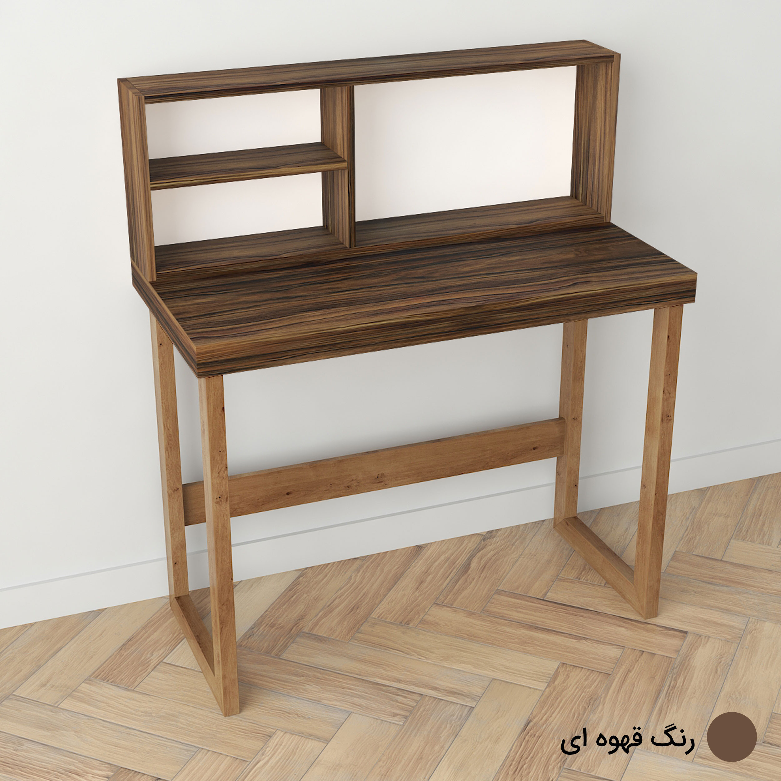 میز تحریر طرح کتابخانه دار مدل درسا کد D1-Z2 میز تحریر طرح کتابخانه دار مدل درسا کد D1-Z2