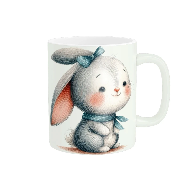 ماگ پاد آفرین طرح خرگوش کد 3157