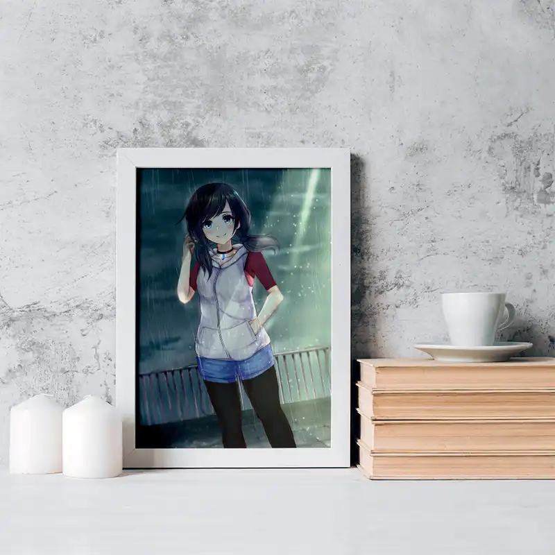 تابلو خندالو مدل هینا انیمه تغییر آب و هوا با تو کد 17614