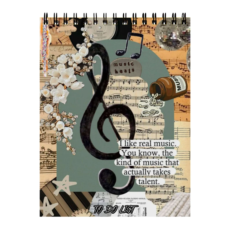 دفتر برنامه ریزی 60 برگ طرح موسیقی کد 466