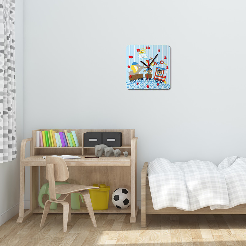 ساعت دیواری کودک باروچین طرح قطار کد 52