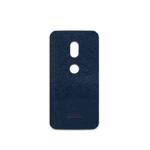 MAHOOT Deep-Blue-Leather Cover Sticker for Motorola Moto G4 Play