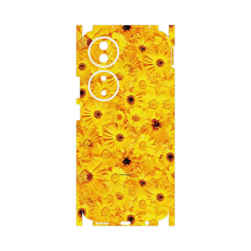 برچسب پوششی ماهوت مدل Yellow_Flower-FullSkin مناسب برای گوشی موبایل آنر X7b