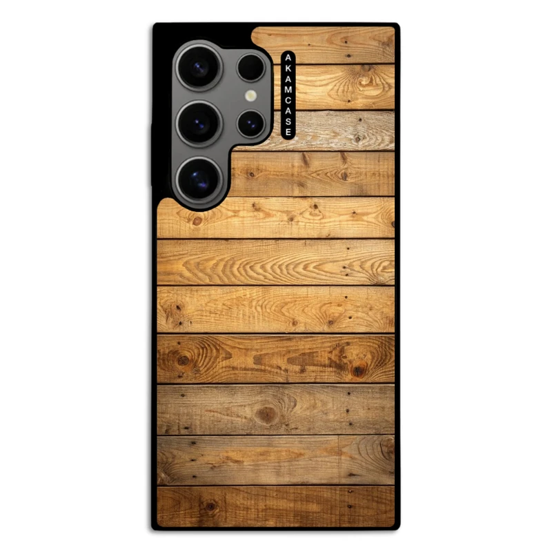 کاور آکام مدل AMC-WSGS24U-WOOD-22 مناسب برای گوشی موبایل سامسونگ Galaxy S24 Ultra