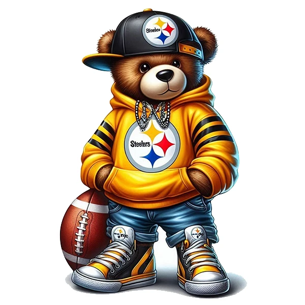  استیکر پارچه و لباس پاد آفرین طرح خرسی کد 4602