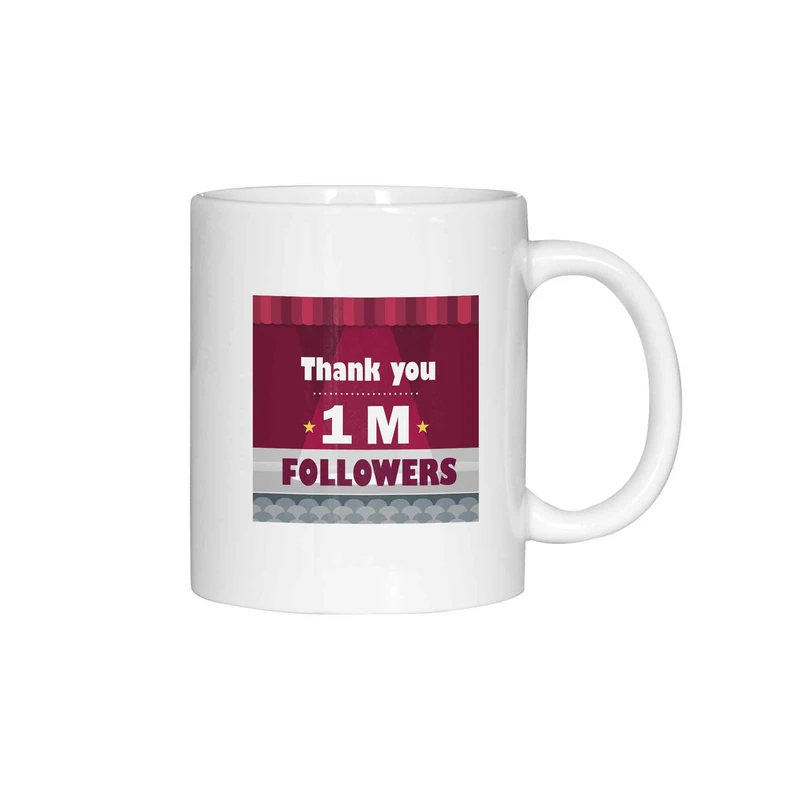 ماگ ژالینو طرح 1M Followers کد 002