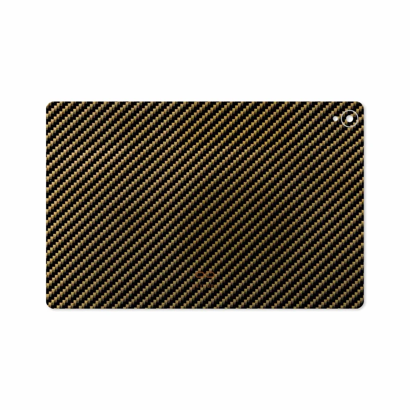 برچسب پوششی ماهوت مدل Glossy-Brown-Fiber مناسب برای تبلت هوآوی Mediapad M6 10.8 2019