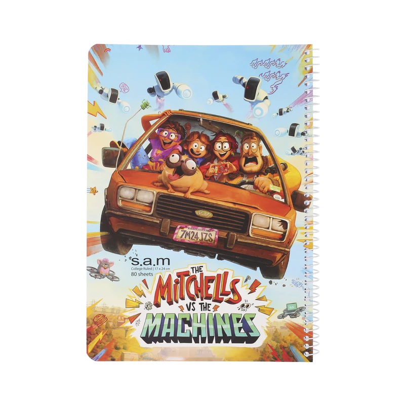 دفتر مشق 40 برگ سم طرح The Mitchells vs The Machines