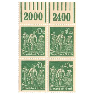 تمبر یادگاری مدل 40 مارک آلمان رایش سری کشاورز بسته 4 عددی
