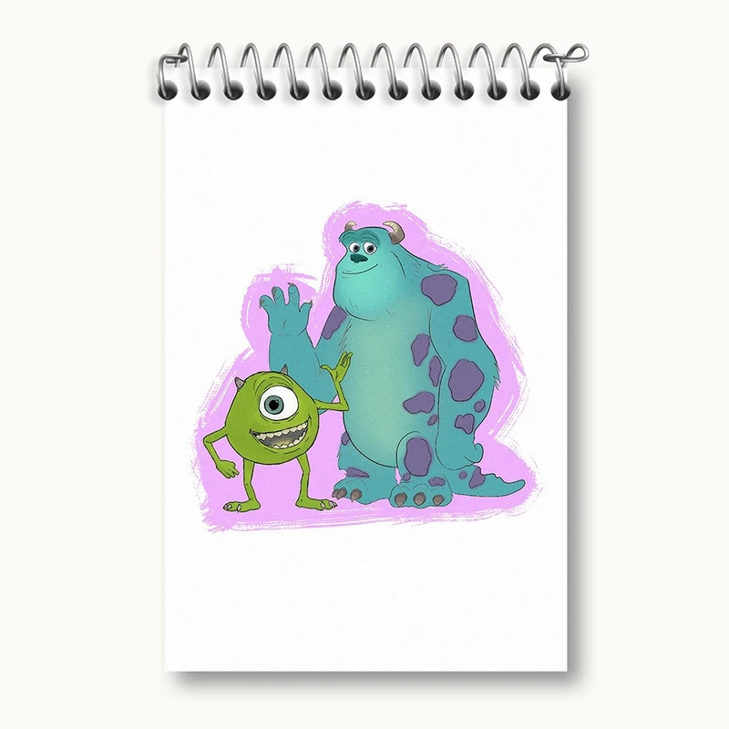 دفتر یادداشت 50 برگ خندالو مدل کارخانه هیولاها کد F2063