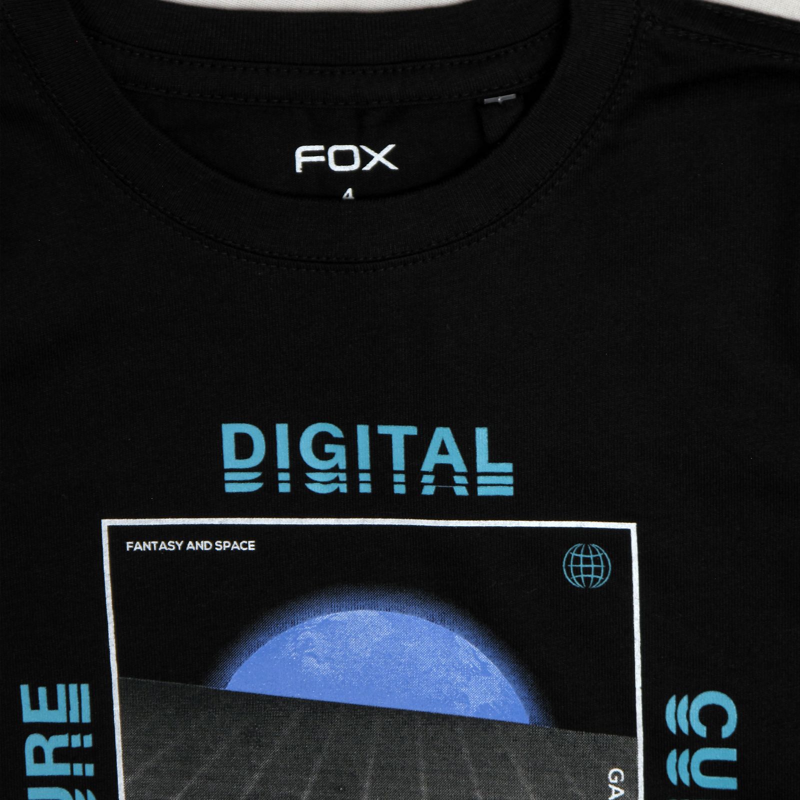 تی شرت آستین بلند پسرانه فاکس مدل Digital01 -  - 2