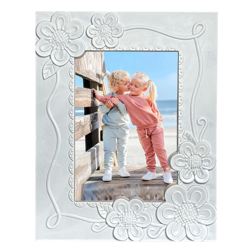 قاب عکس مدل گل برجسته 13x18