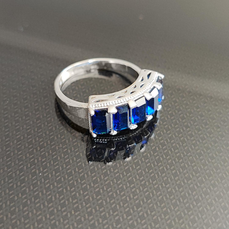 انگشتر نقره زنانه مدل جواهری سواروفسکی کد JS5416