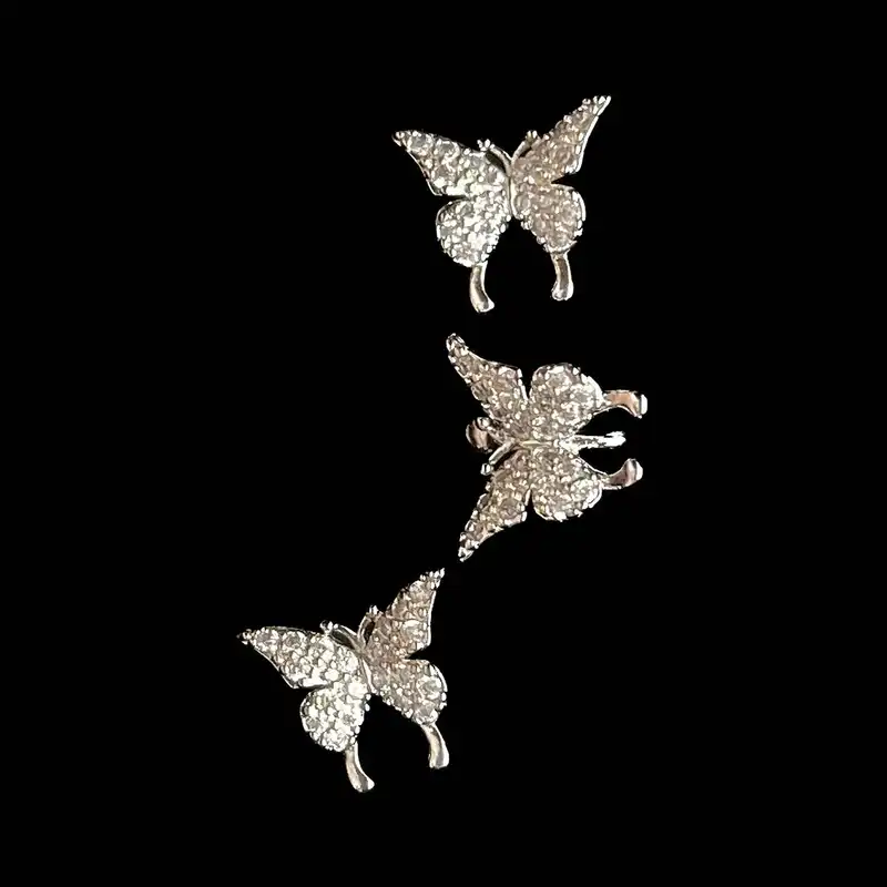 گوشواره زنانه مدل ایرکاف پروانه ای