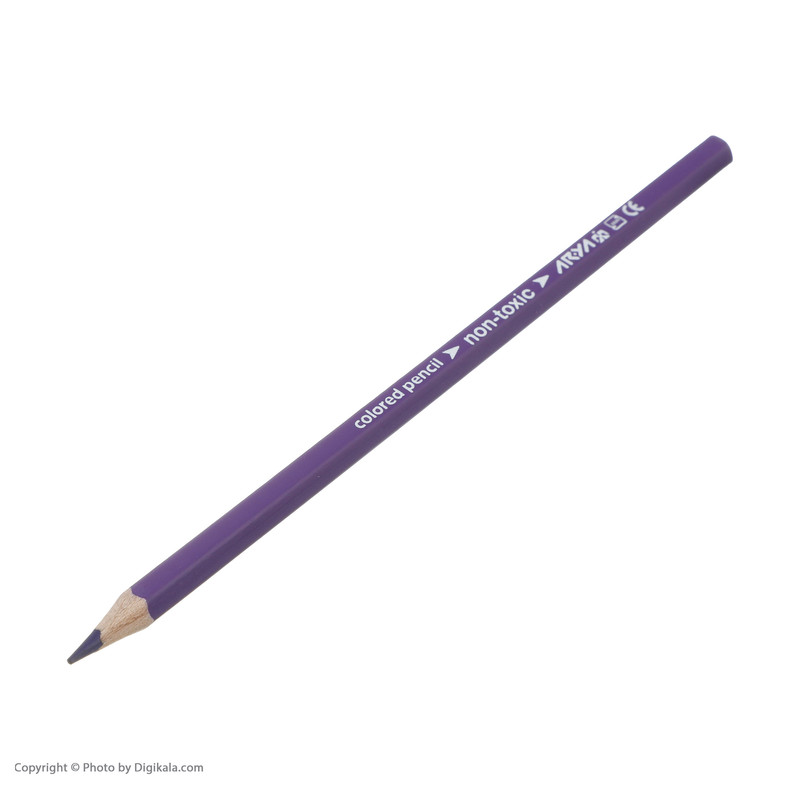 مداد رنگی 12 رنگ آریا مدل ZS کد 1