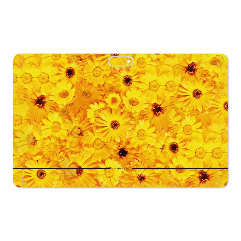 برچسب پوششی ماهوت مدل Yellow-Flower مناسب برای تبلت جی ال ایکس W11 Plus