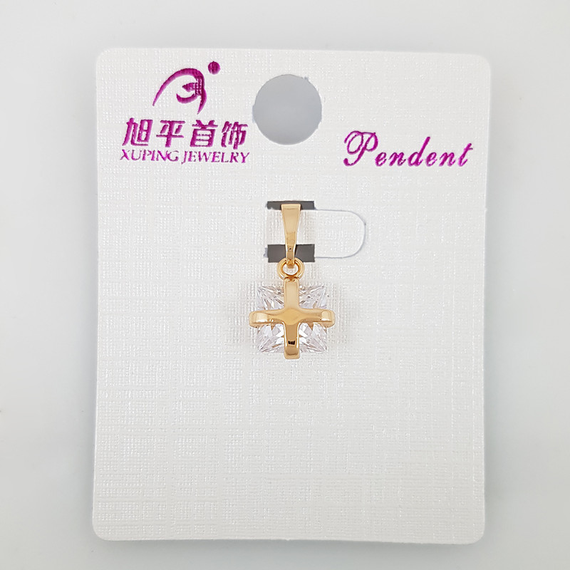 آویز گردنبند زنانه ژوپینگ مدل تک نگین