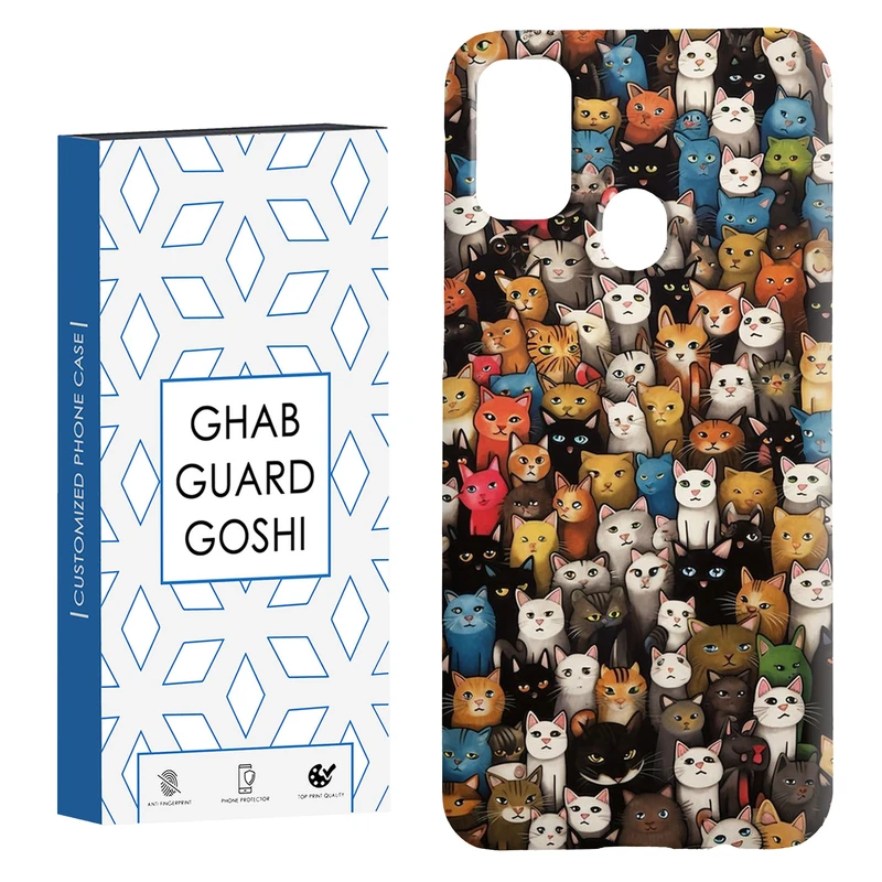 کاور قاب گارد گوشی طرح گربه کد Dimo-293 مناسب برای گوشی موبایل سامسونگ Galaxy M30s / M21