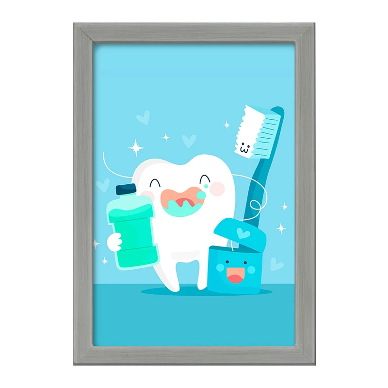 تابلو خندالو طرح دندان و دندان پزشکی کودکانه کد 36738
