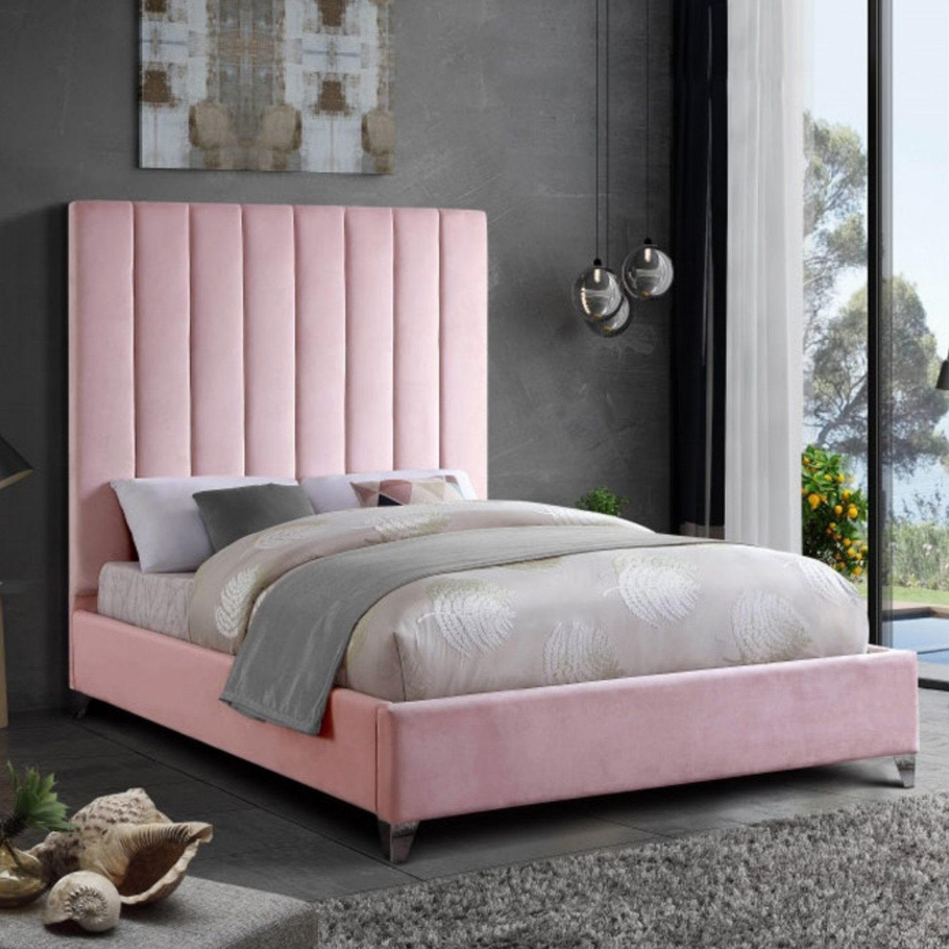 تخت خواب دو نفره کد p 852 سایز 160x200 سانتی متر