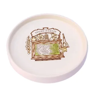 دیس سرامیکی طرح Italian Old Recipe کد 04